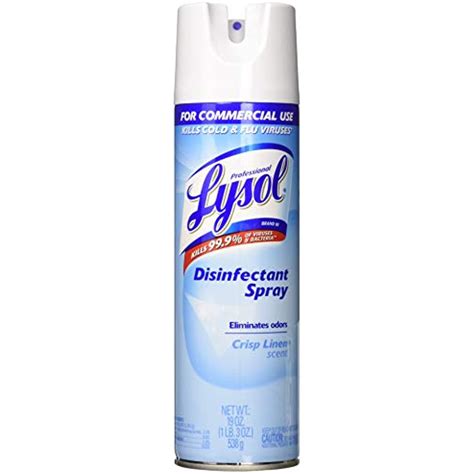 Lysol Disinfectant Spray Crisp Linen 19 Ounce 3 Count