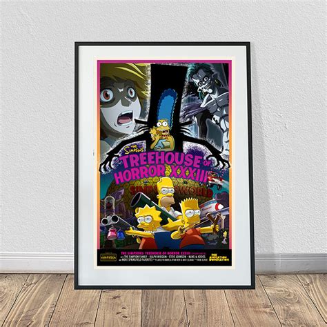 Treehouse Of Horror XXXIII Poster 24 X 36 Etsy