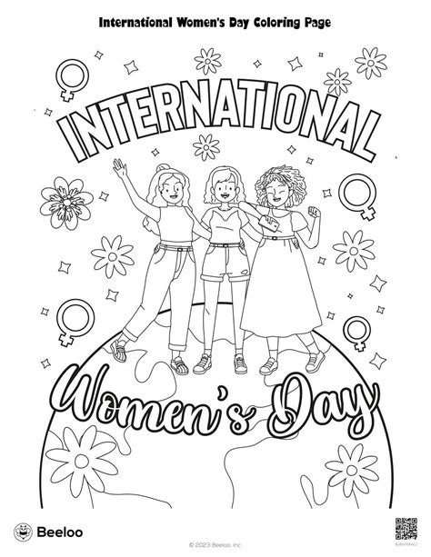 International Women S Day Coloring Page Beeloo Printable Crafts For