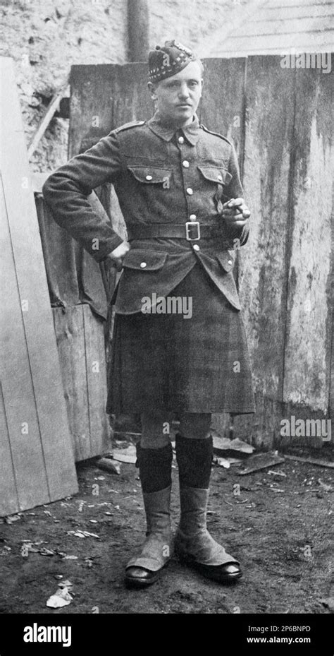 A First World War British Soldier A Private In A Scottish Infantry