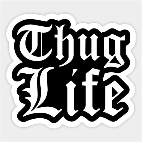 Thug Life Cloister Final Smoothed Black Print By Creativeangel Print