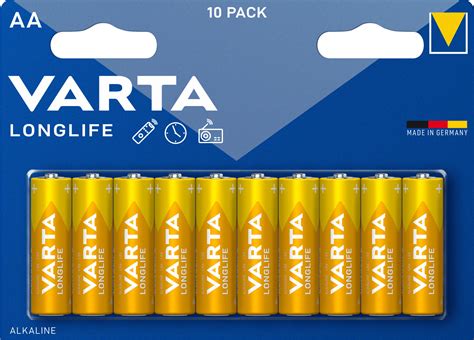 VARTA Longlife 10 Szt Baterie AA LR6 Niskie Ceny I Opinie W Media