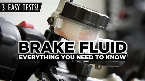 How To Test Motorcycle Brake Fluid Youtube