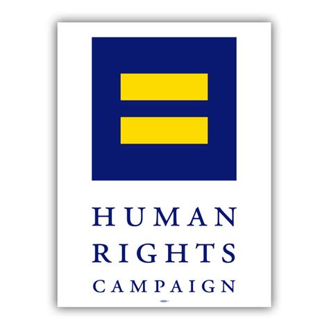 Human Rights Campaign Equal Sign Logo Poster HRC