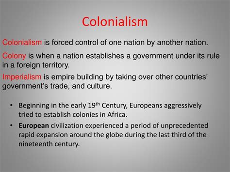 Ppt Colonization Of Africa Powerpoint Presentation Free Download Id 9687730