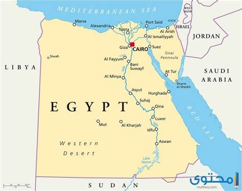 خريطة مصر بالمدن كاملة موقع محتوى