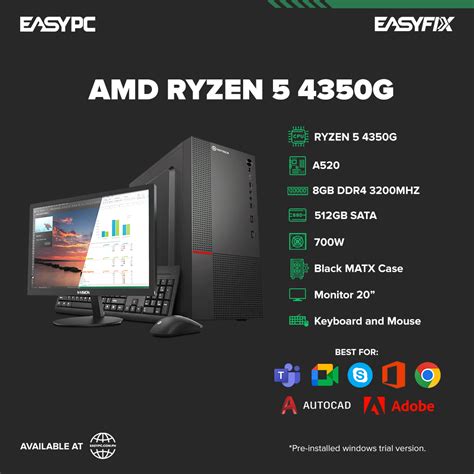 Productivity Set - Ryzen 3 4350G – EasyPC