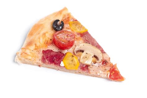 Fatia De Pizza Original Cl Ssica Italiana Fresca Isolada No Fundo