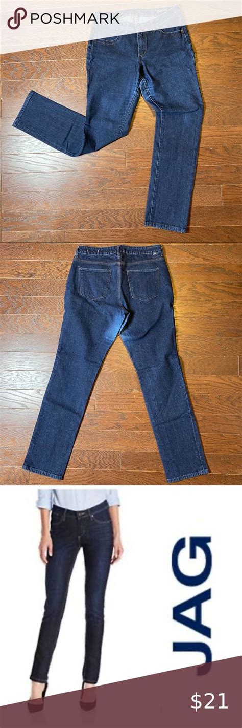 Jag Jeans Low Rise Slim Leg Classic 5 Pocket Denim Sz 12 Jag Jeans Jagged Slim Legs Low Rise