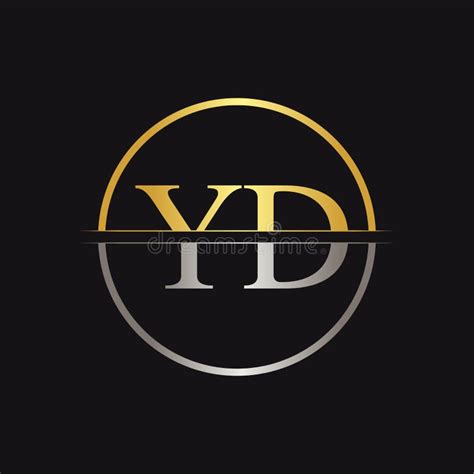 Initial Yd Logo Design Vector Template Creative Letter Yd Business