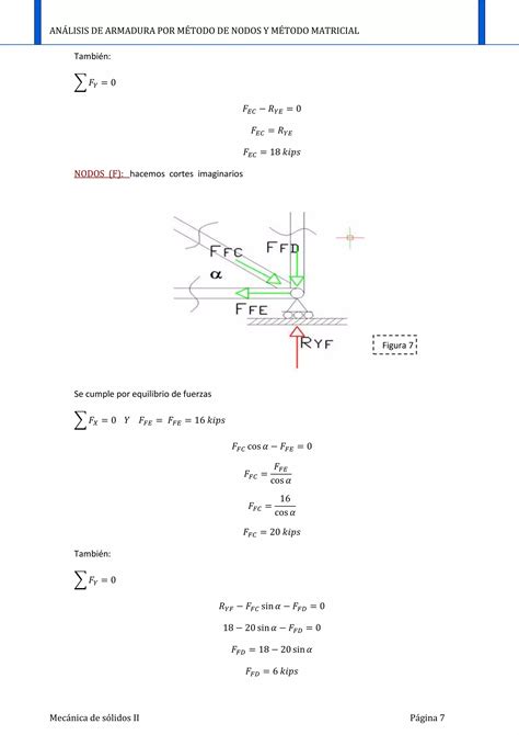 An Lisis De Armadura Por M Todo De Nodos Y M Todo Matricial Pdf