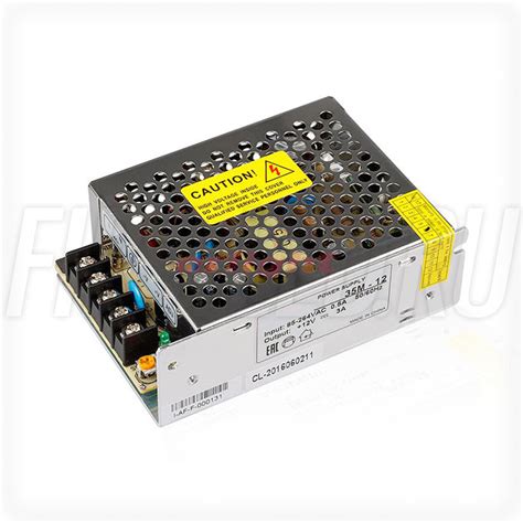 Блок питания 35W — 12V, 3A (Серия-M) | «Первый Светодиодный»