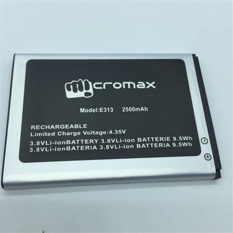 2500mah Battery For Micromax E313 Canvas Xpress 2 Mobile Phone Battery