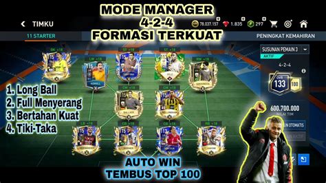 Formasi Terbaik Mode Manager Terbaru Fifa Mobile Trik Setting