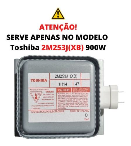 Magnetron Toshiba 2m253j xb 900w Original 2m253j xb Frete grátis