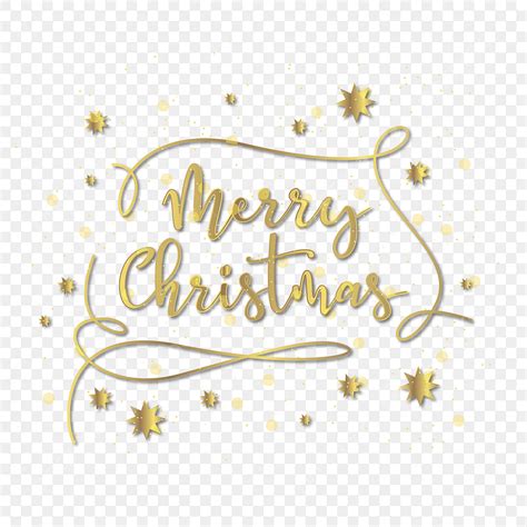 Merry Christmas Text Vector Hd Png Images Golden Cursive Merry