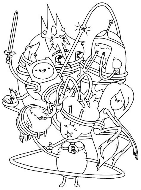 Hora De Aventura Colorir - 30+ Desenhos para colorir de A Hora da Aventura - Dicas Práticas