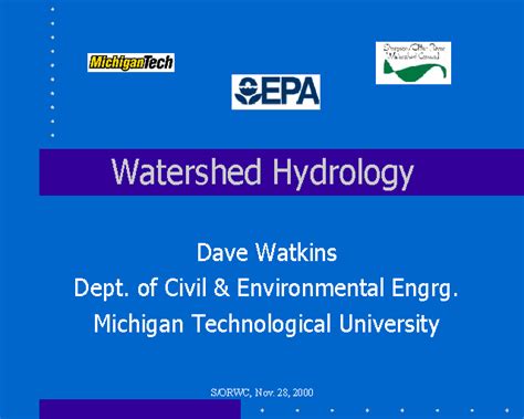 Watershed Hydrology