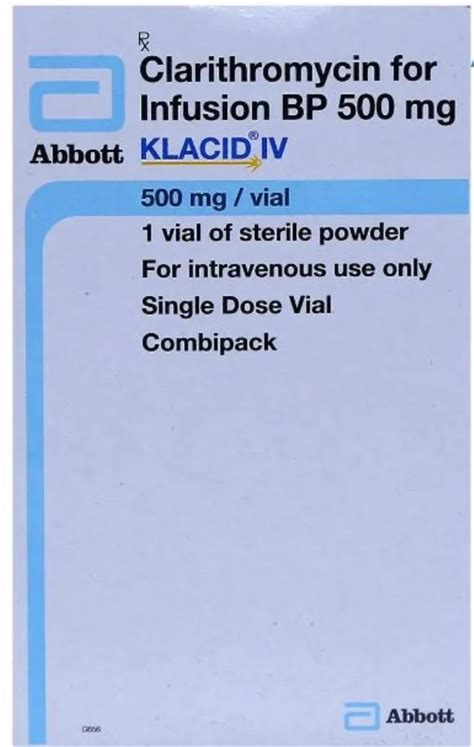 Clarithromycin Mg Liquid Klacid Iv Mg Injection For Clinical