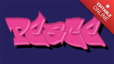 Graffiti Peace Text Effect | Font Generator