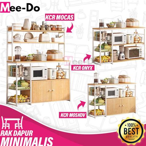 Jual Rak Dapur Mee Do Susun Minimalis Rak Oven Microwave Bumbu