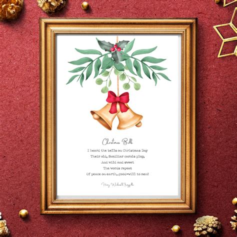 Christmas Bells Poem Henry Wadsworth Longfellow Christmas Decor