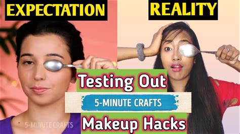 Testing Out Viral Makeup Hacks By 5 Minute Crafts Does It Really