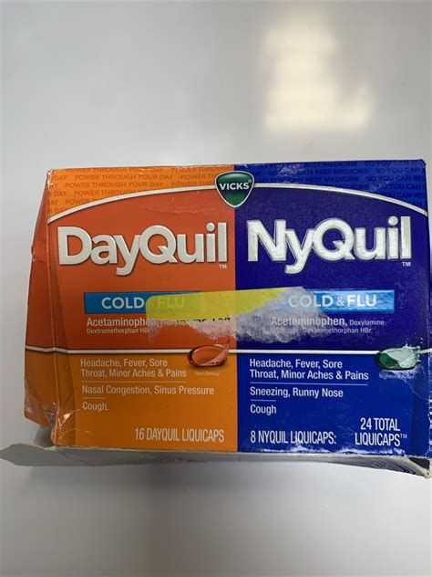 Vicks Dayquil And Nyquil Liquicaps Pack Of 24 Free Shipping 323900038493 Ebay