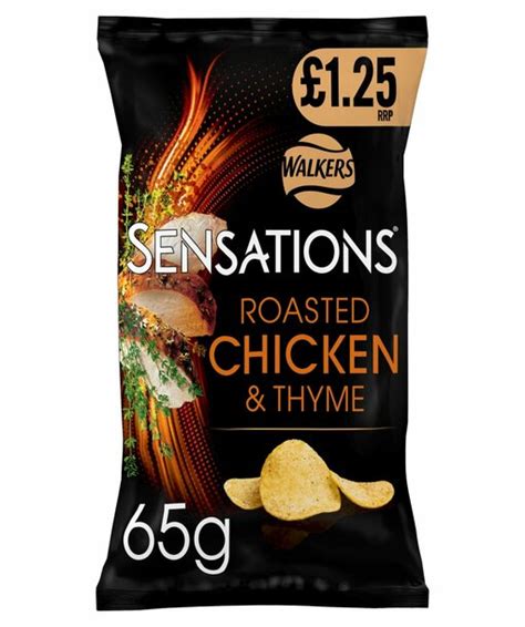 Walkers Sensations Roasted Chicken And Thyme Crisps 65g Kasa Beeston