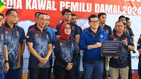 Polri Gelar Deklarasi Pemilu Damai Bersama Dewan Pers Dan Pimpinan