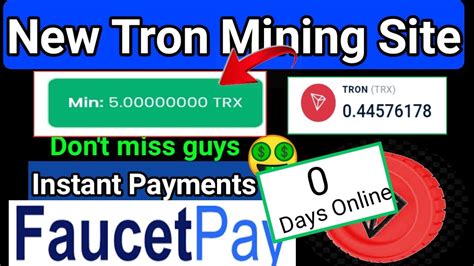 New Tron Mining Site 2022 Free Trx Mining Site Zero Investment