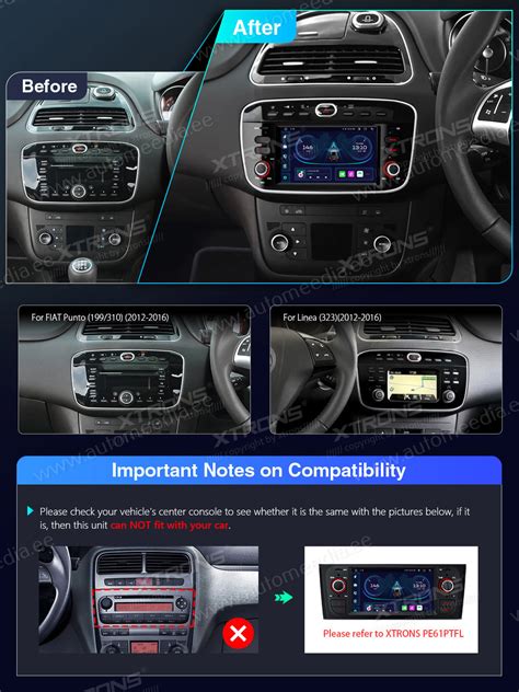 Fiat Punto 2012 2016 Android 12 Car Multimedia Player With GPS