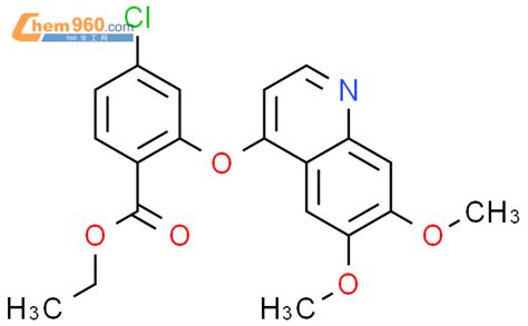 666729 97 1 Benzoic Acid 4 Chloro 2 6 7 Dimethoxy 4 Quinolinyl Oxy