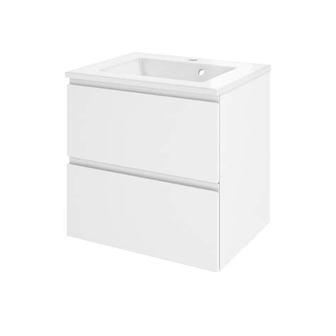 Meuble Simple Vasque L 60 X H 58 X P 46 Cm Blanc Mat Remix Leroy Merlin