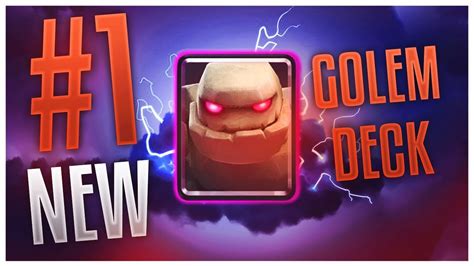 Unbeatable NEW Golem Deck Clash Royale YouTube