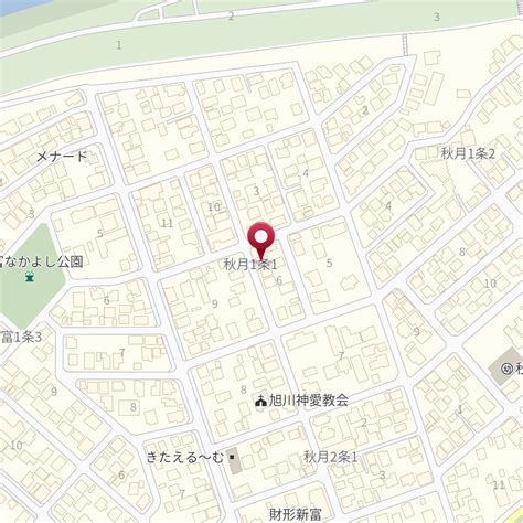 北海道旭川市秋月1条1－6－12 の地図 Mapfan