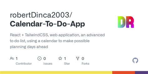 GitHub - robertDinca2003/Calendar-To-Do-App: React + TailwindCSS, web ...