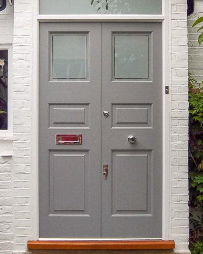 Sage Green Victorian Door With Stained Glass Cotswood Doors