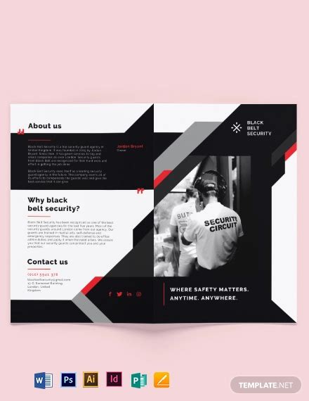 Free Security Brochure Templates In Psd Vector Eps Ai