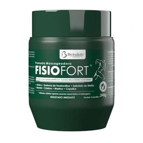 Pomada Fisiofort Gr Bio Instinto Cosm Ticos Para Massagem