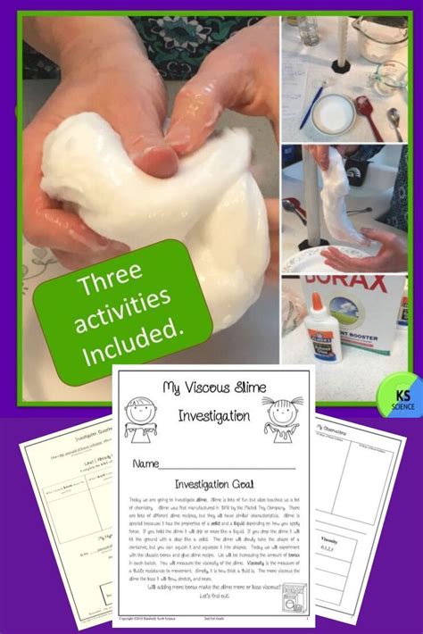 Slime Science And Stem Grade 2 3 Properties Of Matter Hands On Activity Science Fair