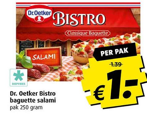 Dr Oetker Bistro Baguette Salami Aanbieding Bij Boni