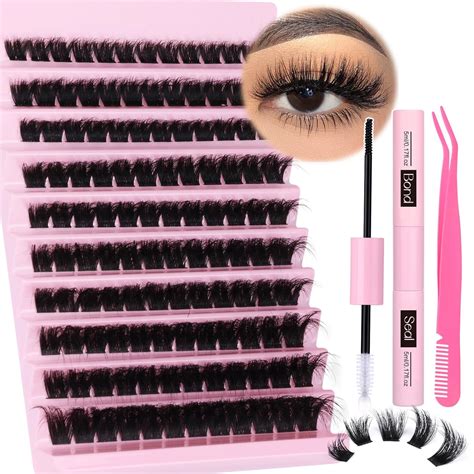 Amazon Individual Lashes Extension Kit Fluffy Mm Lashes Clusters