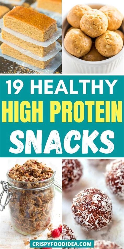 19 Healthy High Protein Snack Recipes Great For Work! | High protein ...