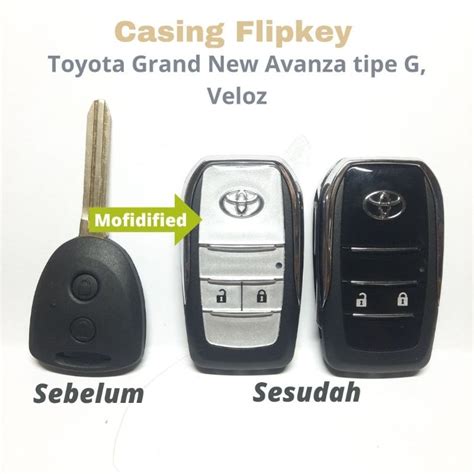 Jual Casing Kunci Remot Lipat Flipkey Gran New Avanza Tipe G Veloz