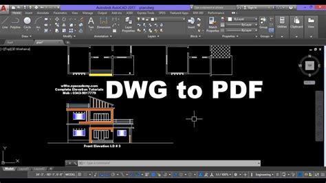 How To DWG File To PDF File AutoCAD Urdu Tutorials Xpacademy YouTube