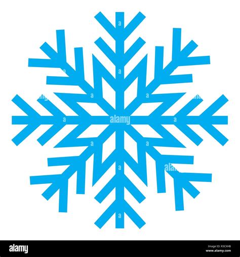 Snowflake Icon Or Logo Christmas And Winter Theme Vector Symbol Stock