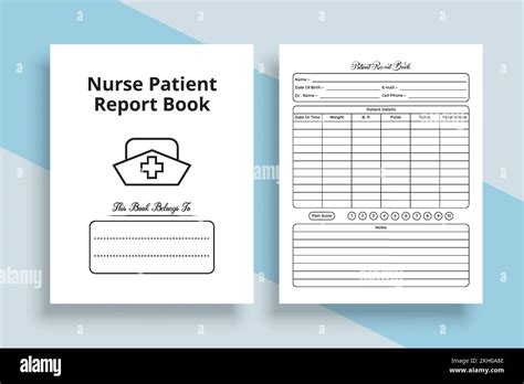 Infirmier rapport médical cahier intérieur KDP Rapport médical du