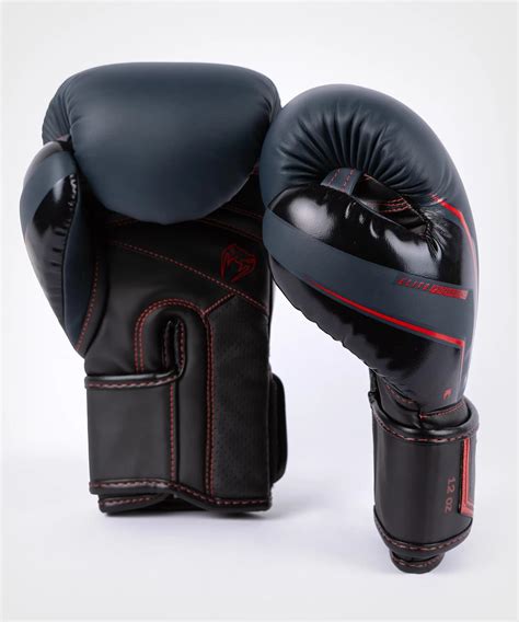 Guantes de boxeo Venum Elite Evo azul marino negro rojo Envío Gratis