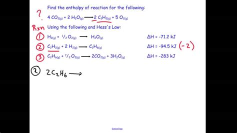 Answers Hesses Law Worksheet 2 Hesss Law Worksheet 2 Chemistry